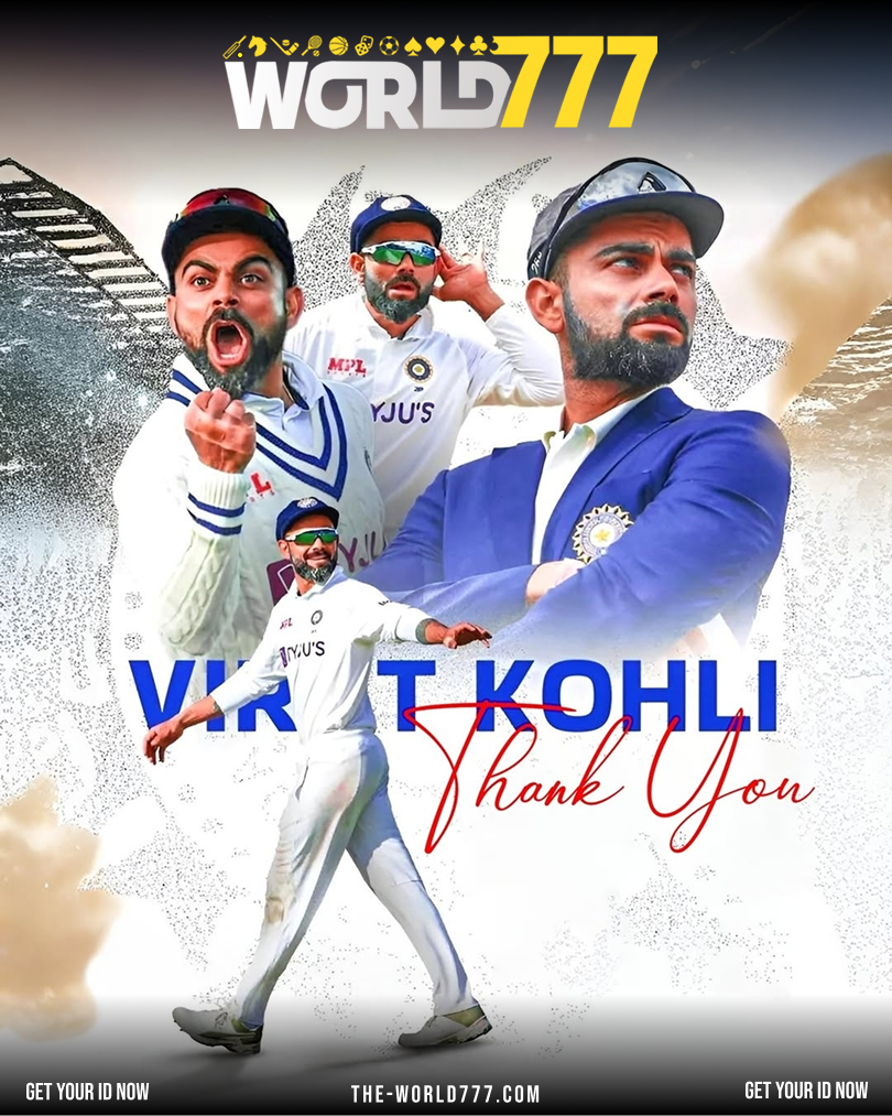 King Kohli Bids Goodbye to Tests: A World777 Tribute to Virat’s Glorious Red-Ball Reign