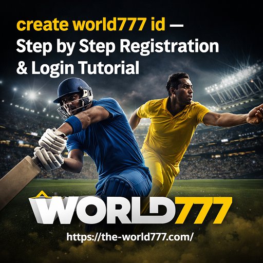 create world777 id – Step by Step Registration & Login Tutorial